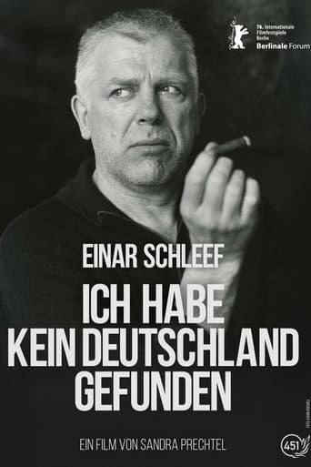 Einar Schleef - No Germany Did I Find poster
